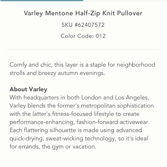 VARLEY MENTONE pullover - Picture 9 of 9